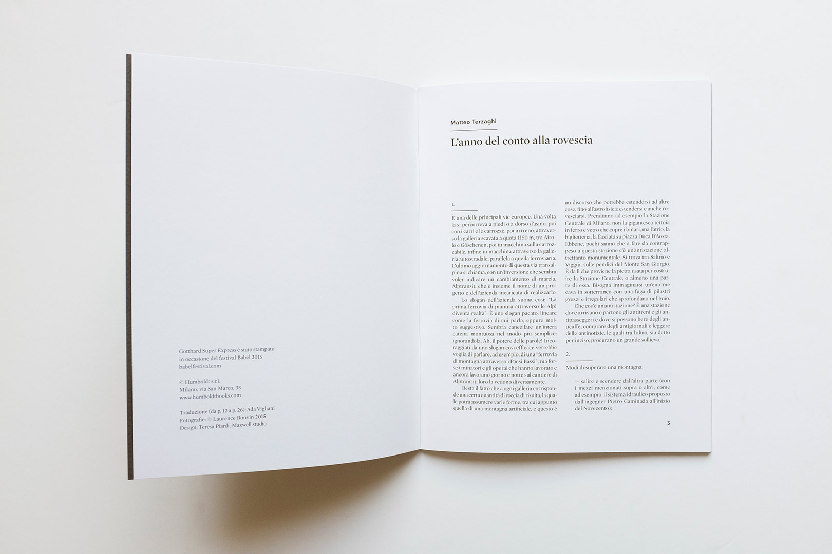 Matteo Terzaghi, Pater Weber – Gotthard Super Express | Humboldt Books