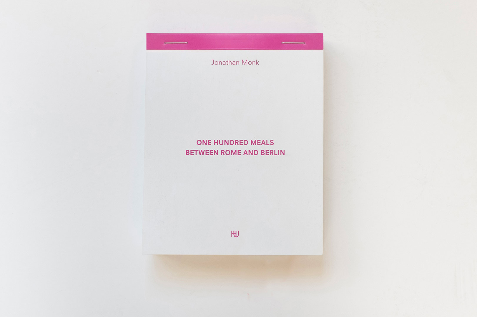 Jonathan Monk – One Hundred Meals Between Rome and Berlin | Humboldt Books