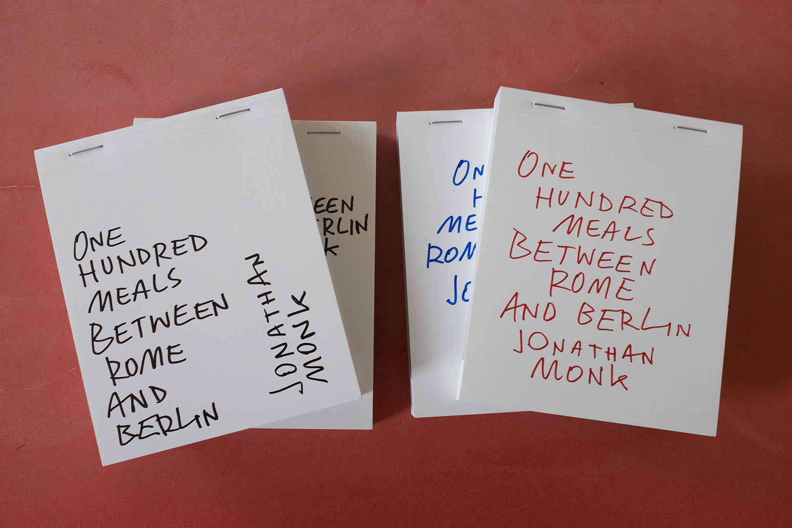 Jonathan Monk – One Hundred Meals Between Rome and Berlin Limited Edition | Humboldt Books