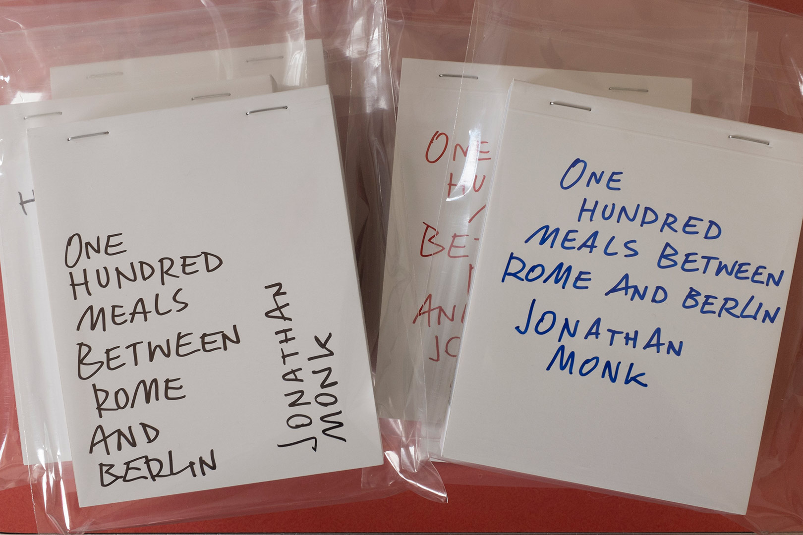 Jonathan Monk – One Hundred Meals Between Rome and Berlin Limited Edition | Humboldt Books