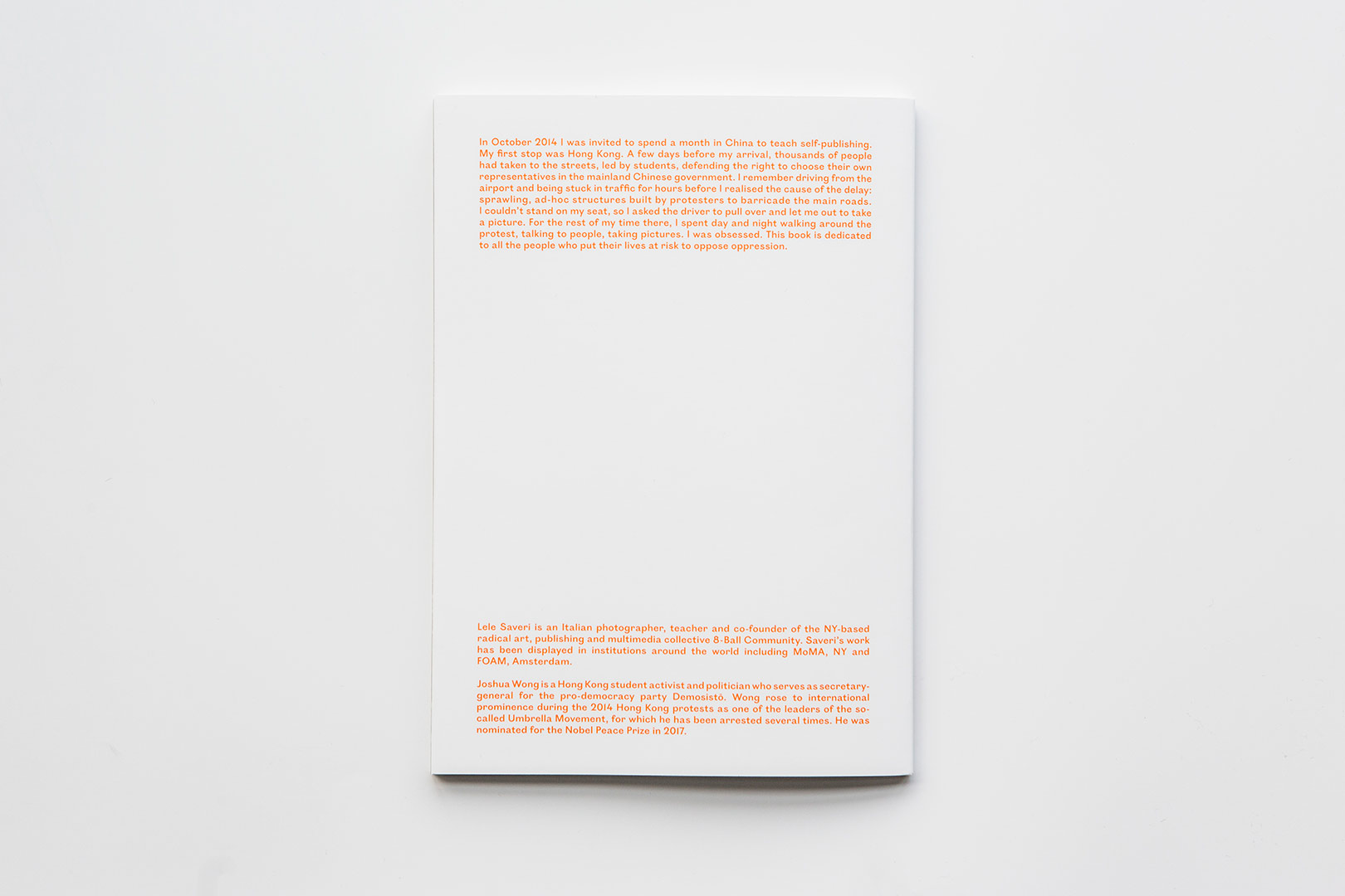 Lele Saveri – Hong Kong Barricades | Humboldt Books