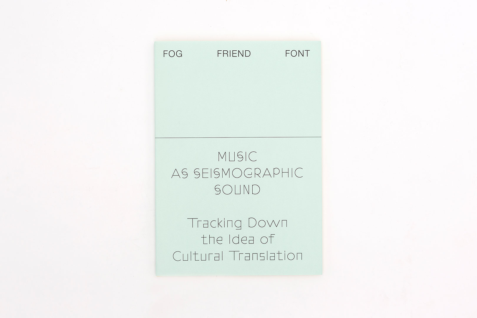Hindrich Sachs – FOG FRIEND FONT | Humboldt Books