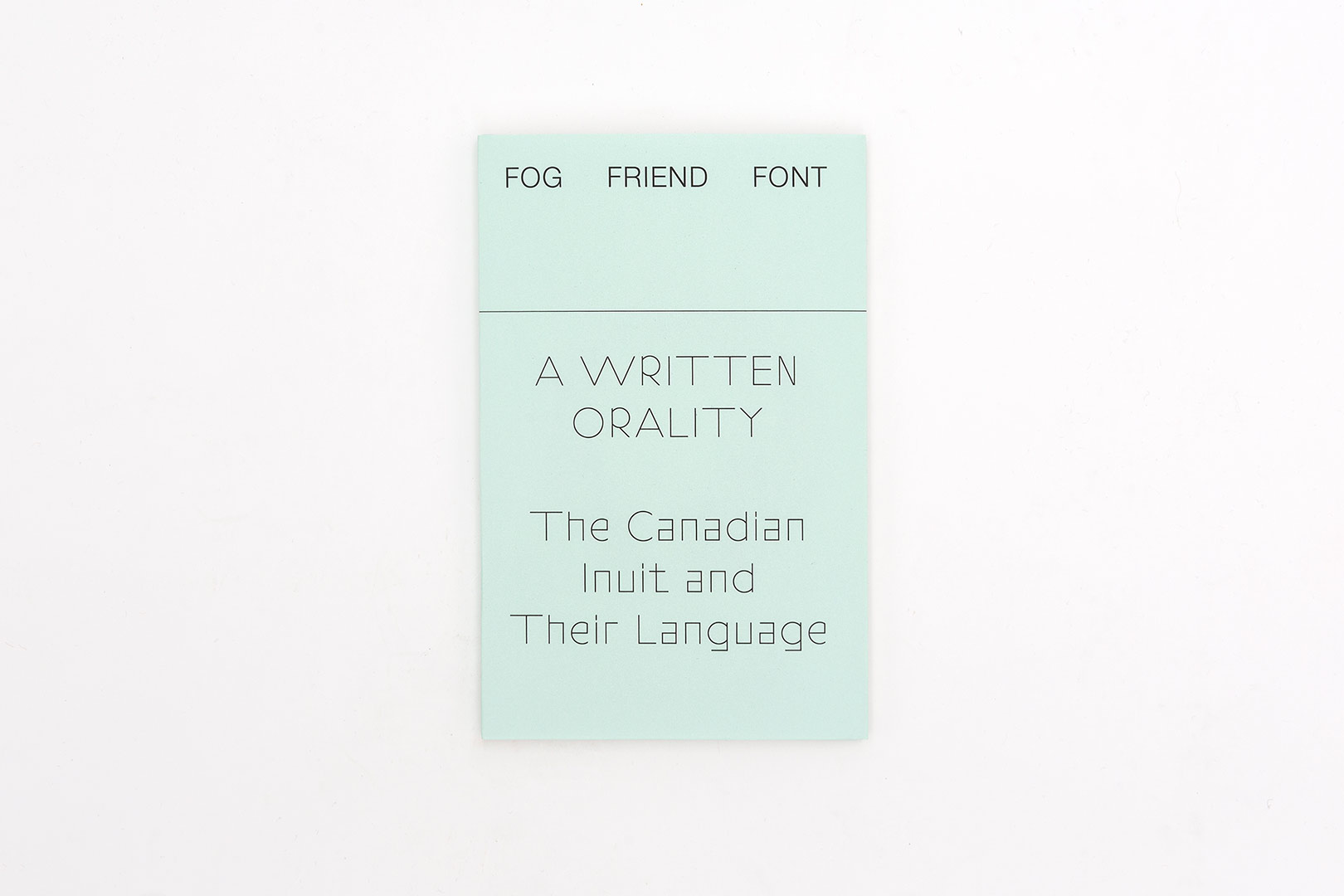 Hindrich Sachs – FOG FRIEND FONT | Humboldt Books