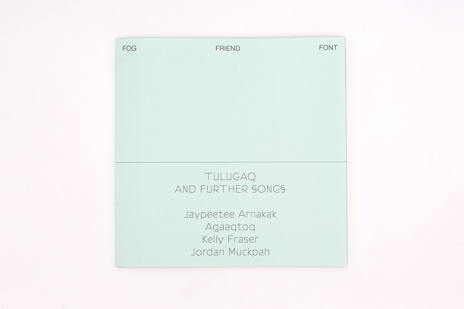 Hindrich Sachs – FOG FRIEND FONT | Humboldt Books