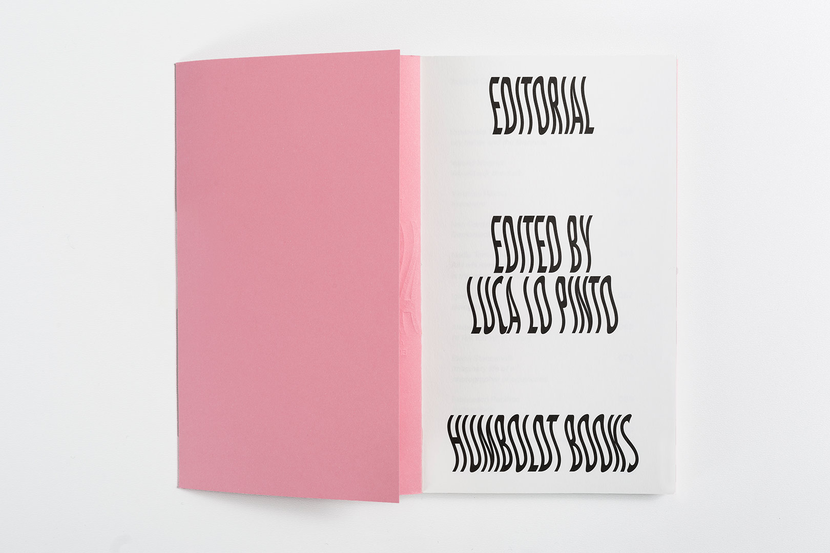 Editorial | Humboldt Books