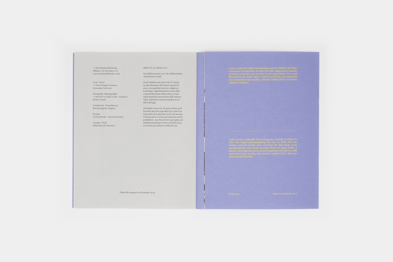 Carla Cerati – Milano 1963/1973 | Humboldt Books