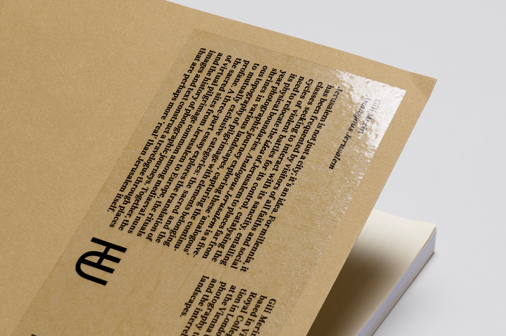 Gili Merin – Analogous Jerusalem | Humboldt Books