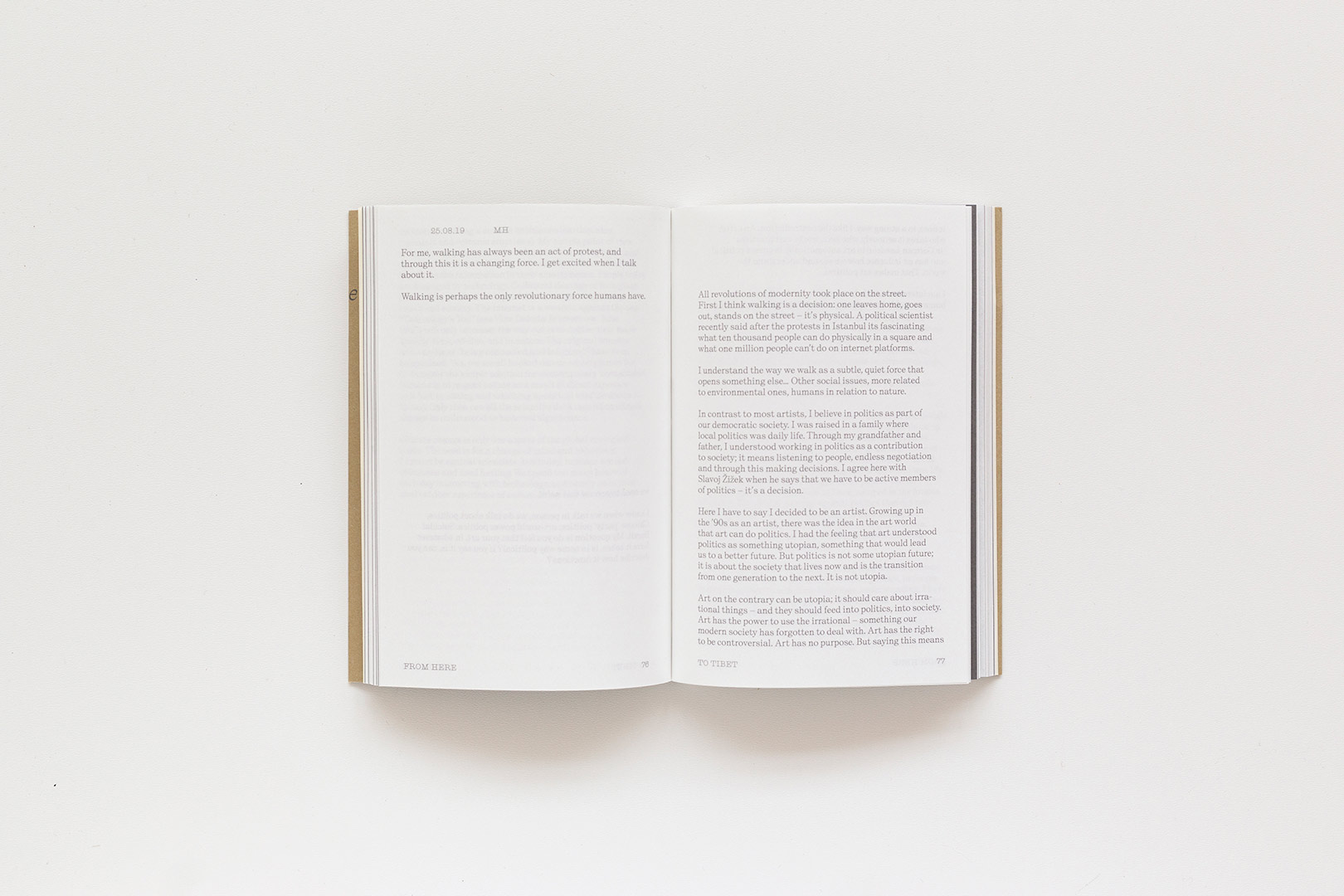 From Here to Tibet – Hamish Fulton, Michael Höpfner | Humboldt Books