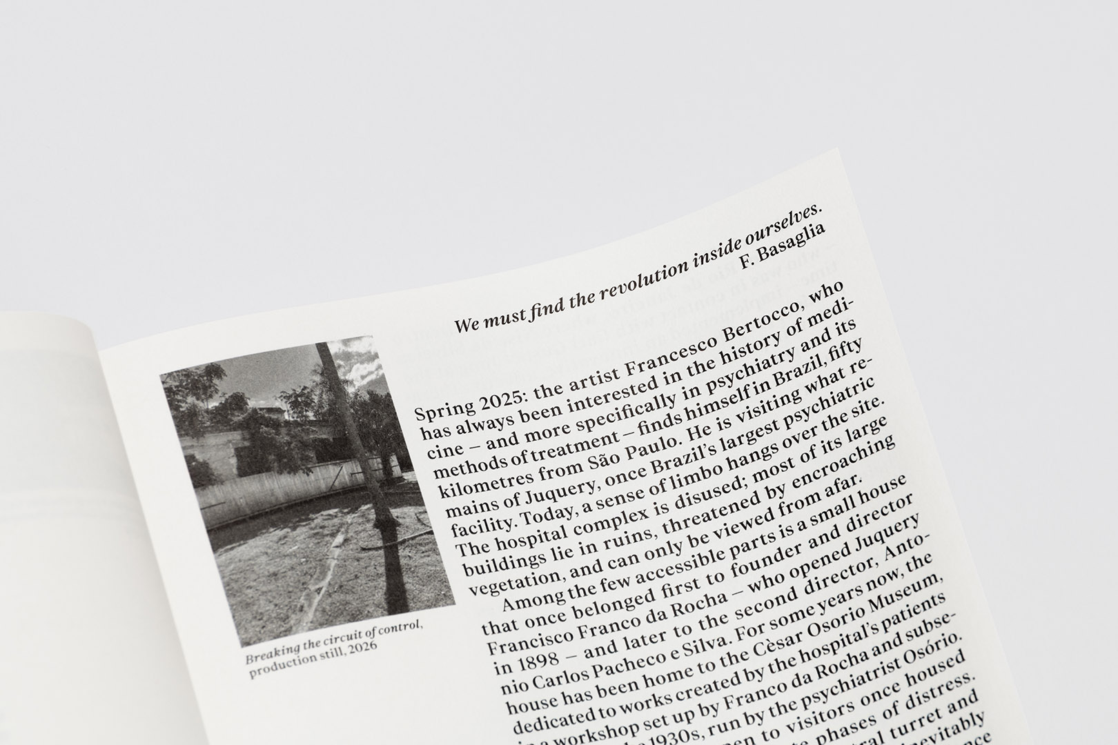 Francesco Bertocco – Breaking the Circuit of Control On the traces of Franco Basaglia in Brazil | Humboldt Books
